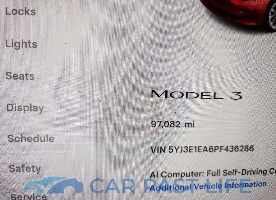 5YJ3E1EA6PF436286# 9