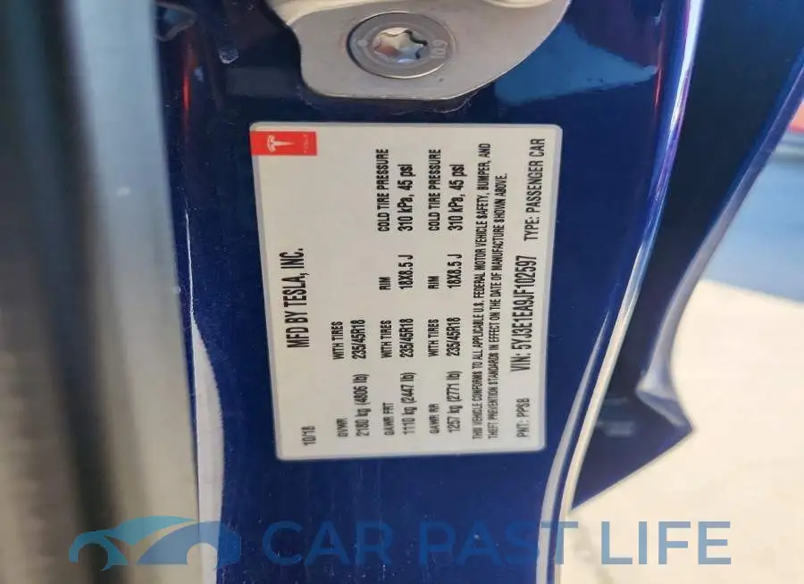 5YJ3E1EA9JF102597# 12