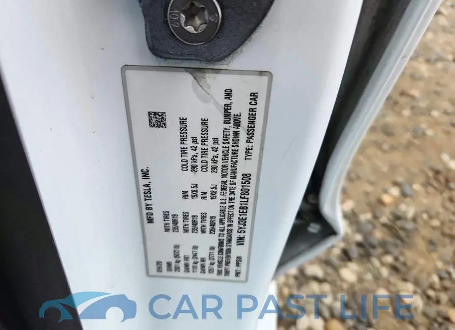5YJ3E1EB1LF801508# 12
