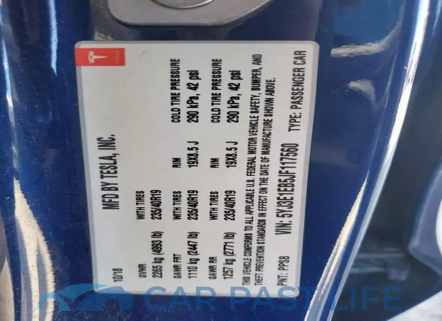 5YJ3E1EB5JF117560# 12
