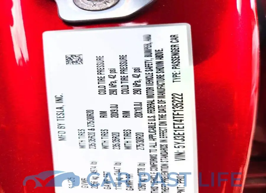 5YJ3E1ET4TF135222# 12