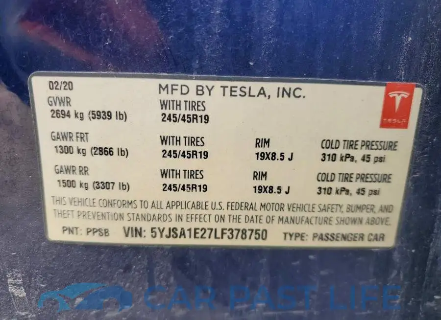 5YJSA1E27LF378750# 12