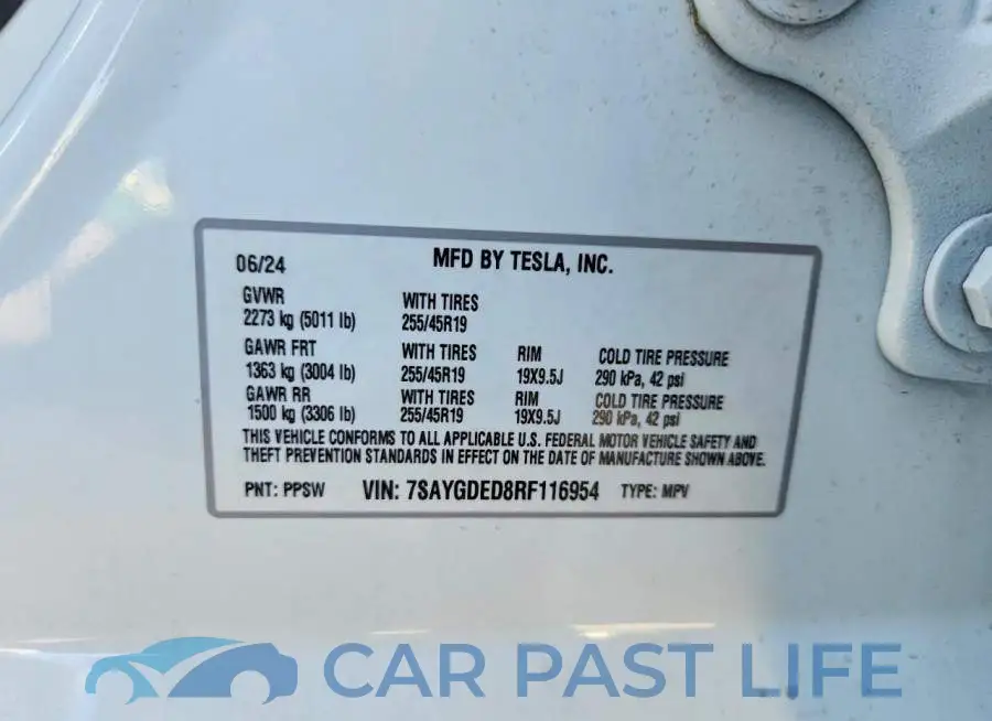 7SAYGDED8RF116954# 13