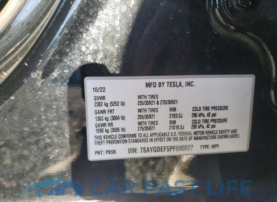 7SAYGDEF5PF590827# 12