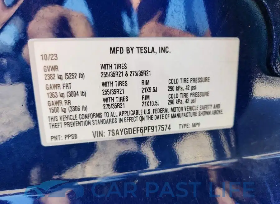7SAYGDEF6PF917574# 13