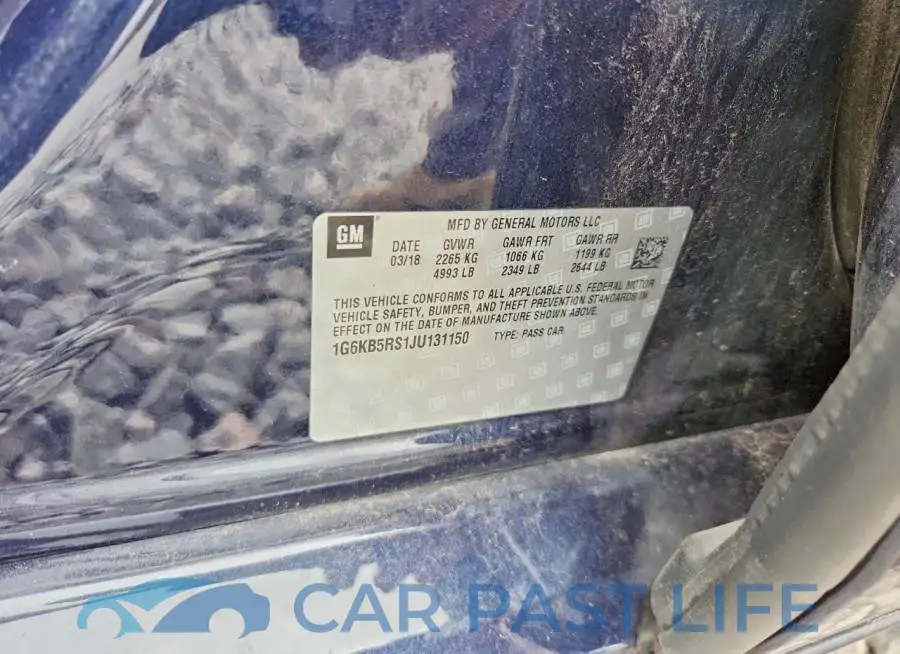 1G6KB5RS1JU131150# 12