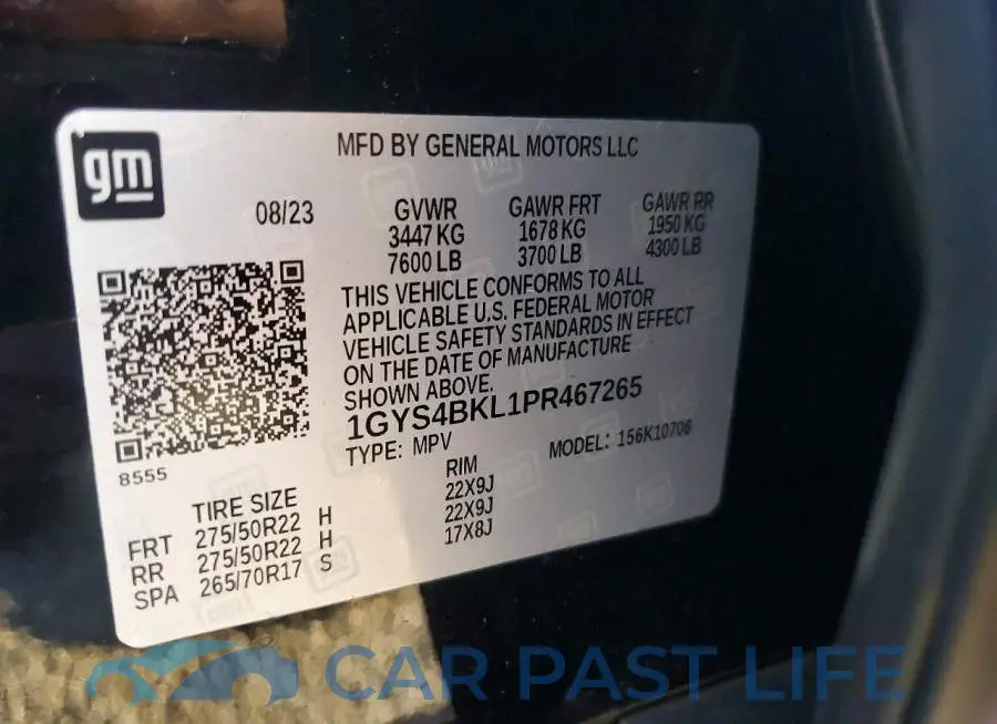 1GYS4BKL1PR467265# 13