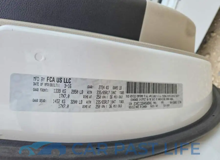 2C4RC1CG5HR500945# 13