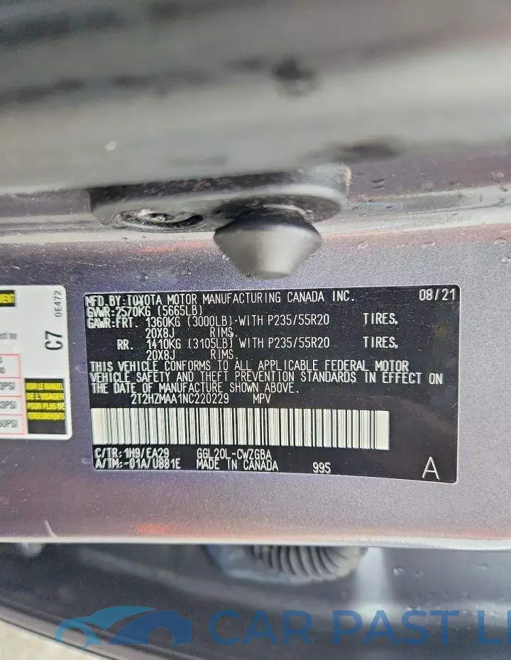 2T2HZMAA1NC220229# 14