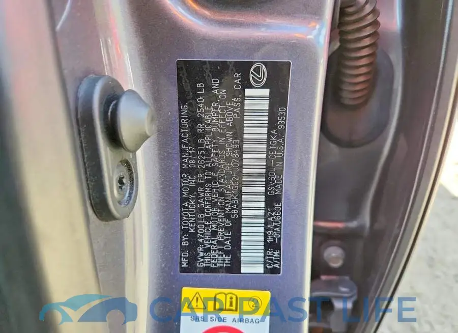 58ABK1GG2HU078493# 12