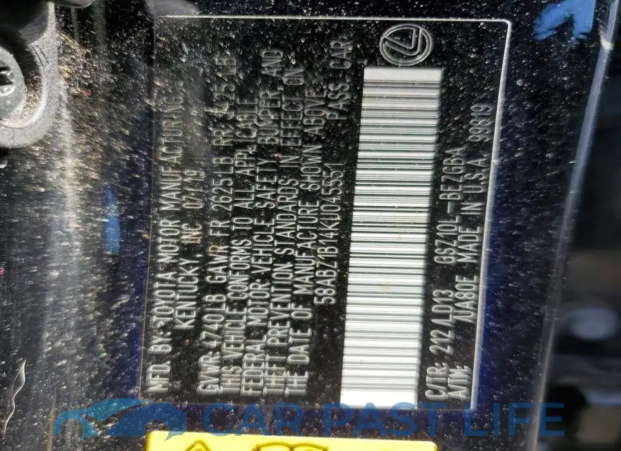 58ABZ1B14KU045551# 12
