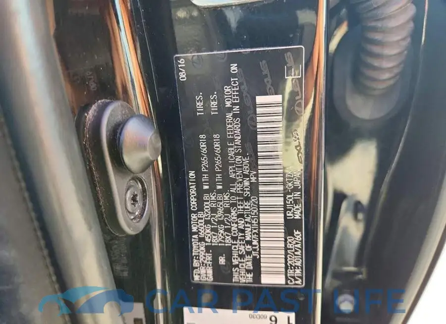JTJJM7FX1H5150720# 12