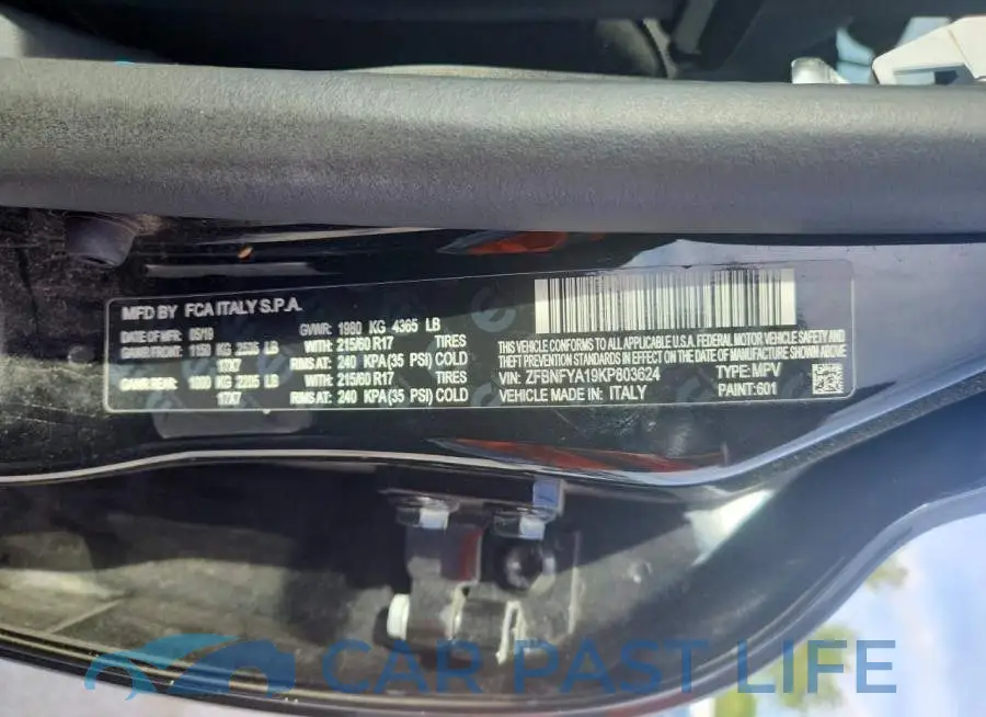 ZFBNFYA19KP803624# 13
