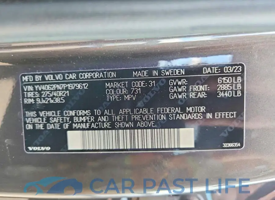 YV4062PN7P1979612# 12