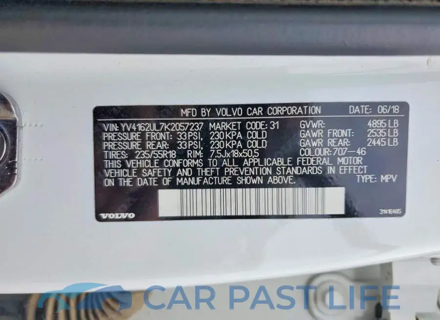 YV4162UL7K2057237# 13