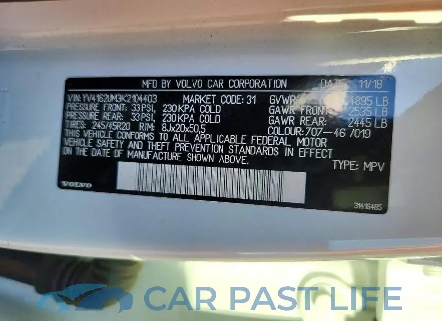 YV4162UM3K2104403# 14