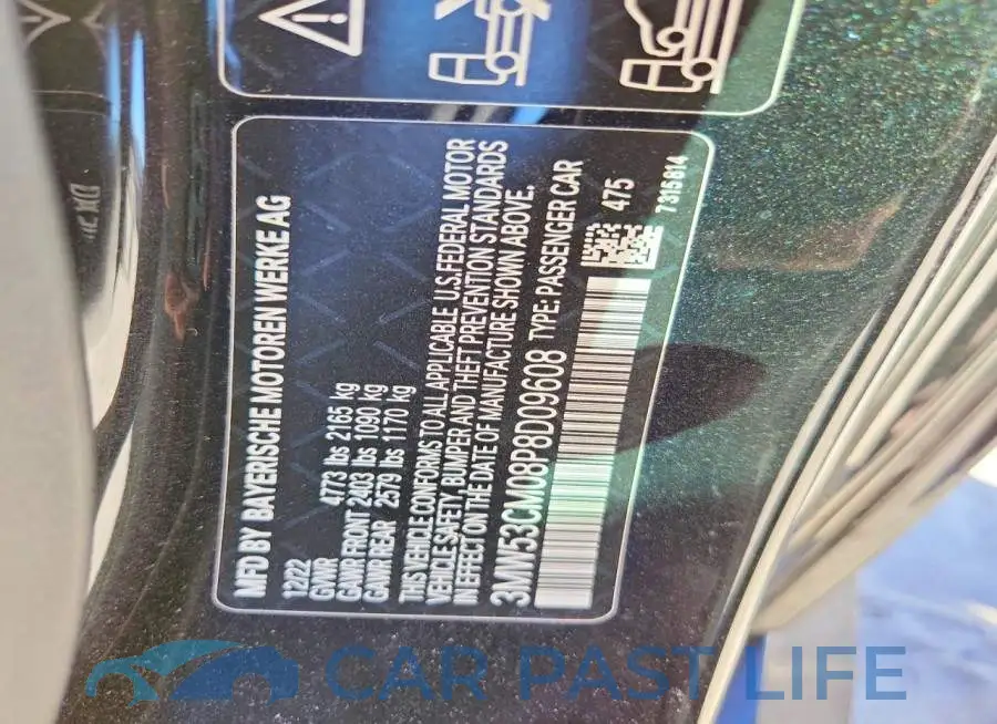 3MW53CM08P8D09608# 13