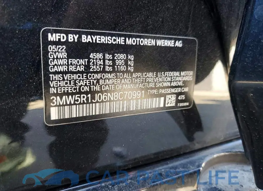 3MW5R1J06N8C70991# 12