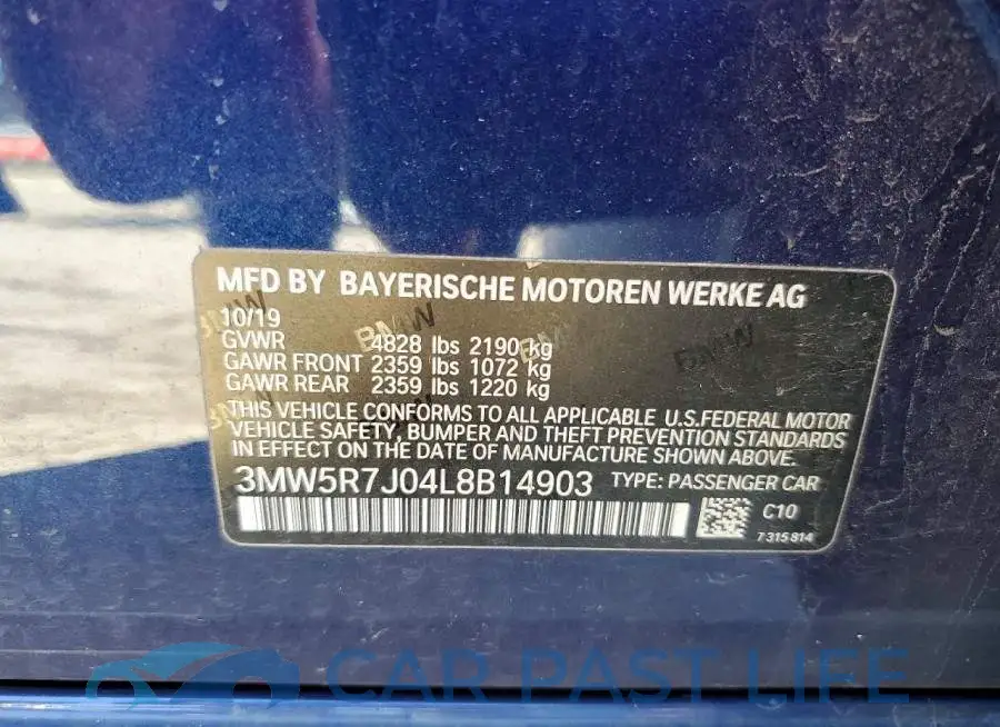 3MW5R7J04L8B14903# 12