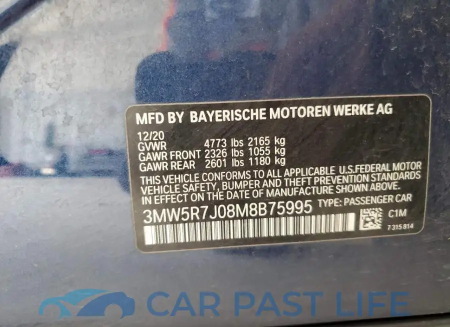 3MW5R7J08M8B75995# 12