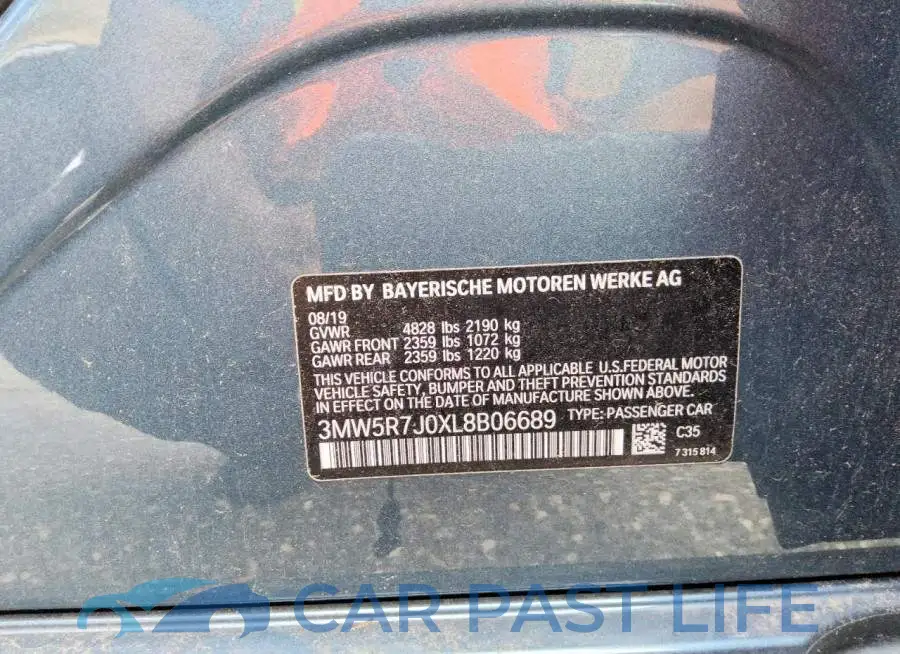 3MW5R7J0XL8B06689# 12
