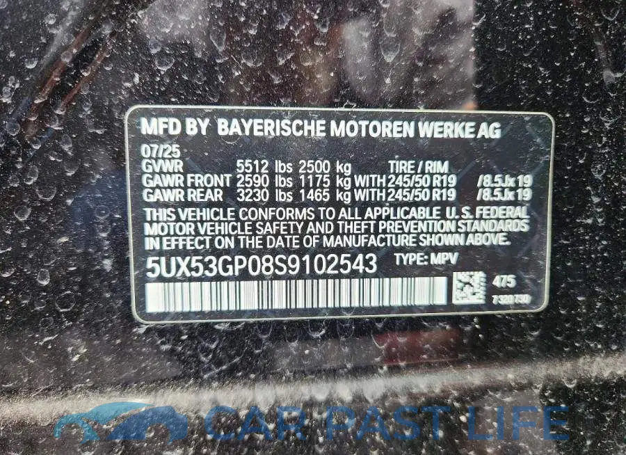 5UX53GP08S9102543# 14