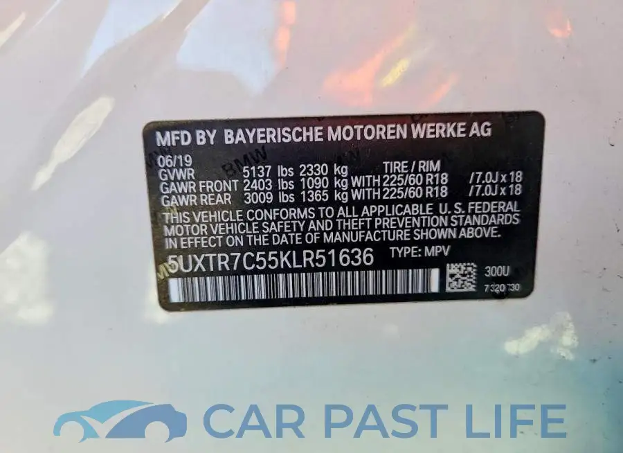 5UXTR7C55KLR51636# 13