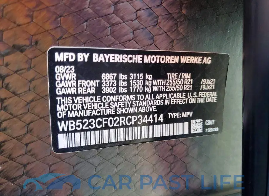 WB523CF02RCP34414# 13