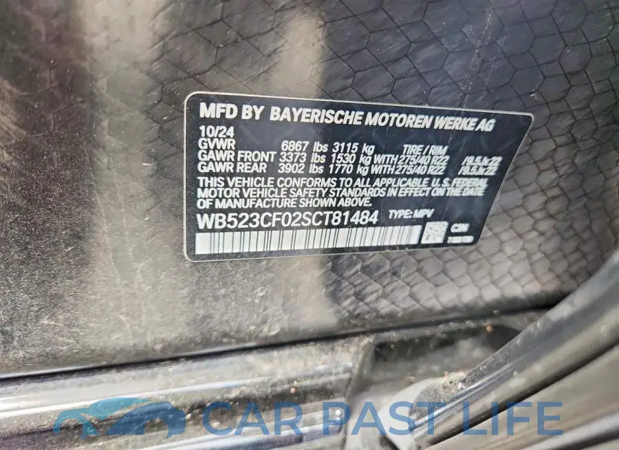 WB523CF02SCT81484# 13
