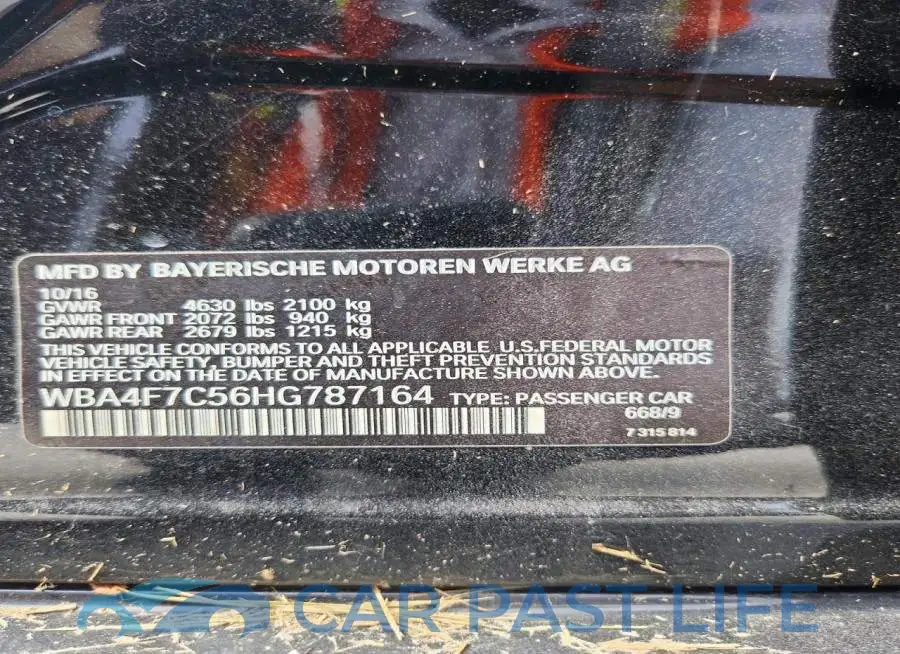 WBA4F7C56HG787164# 12