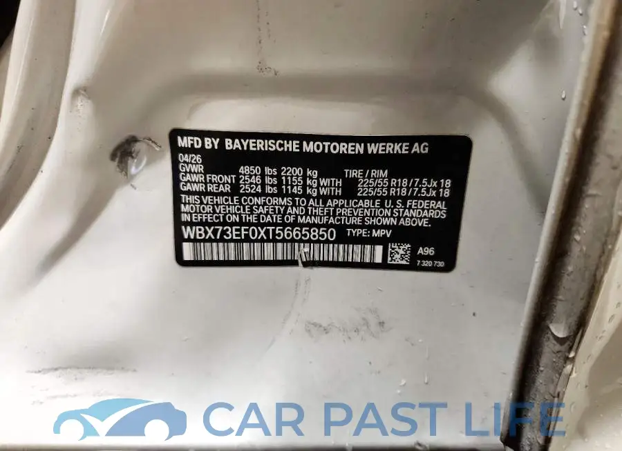 WBX73EF0XT5665850# 12