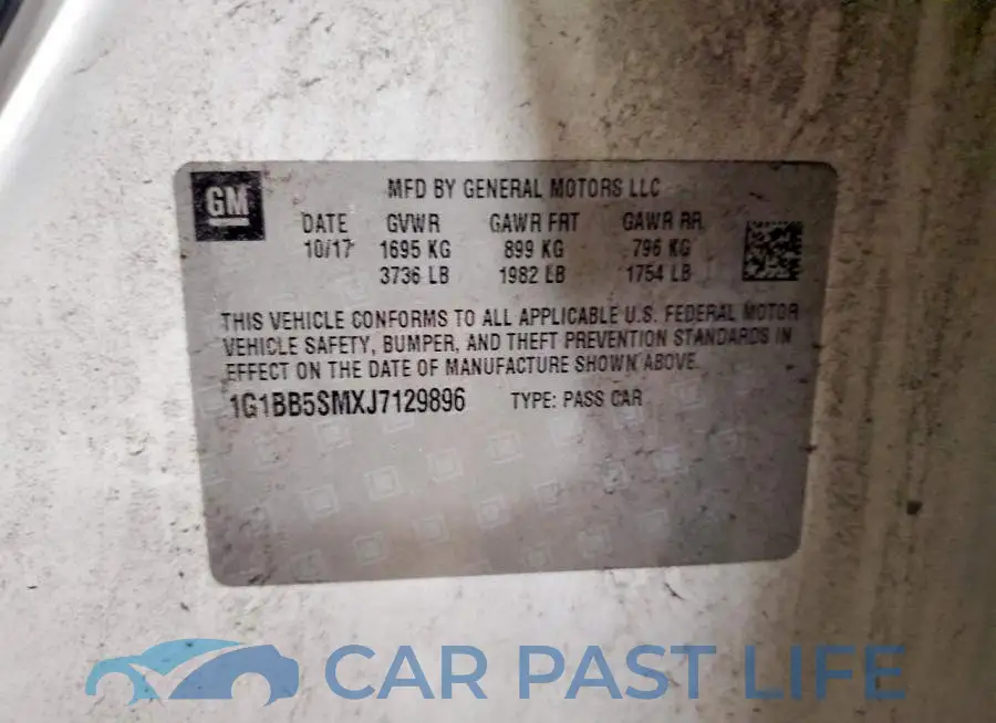 1G1BB5SMXJ7129896# 12