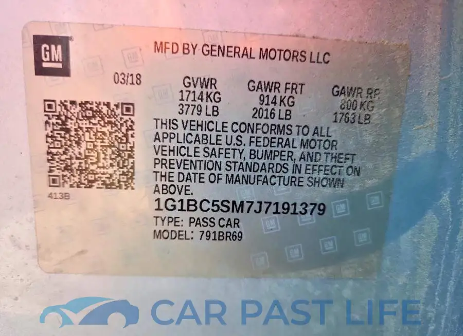 1G1BC5SM7J7191379# 12