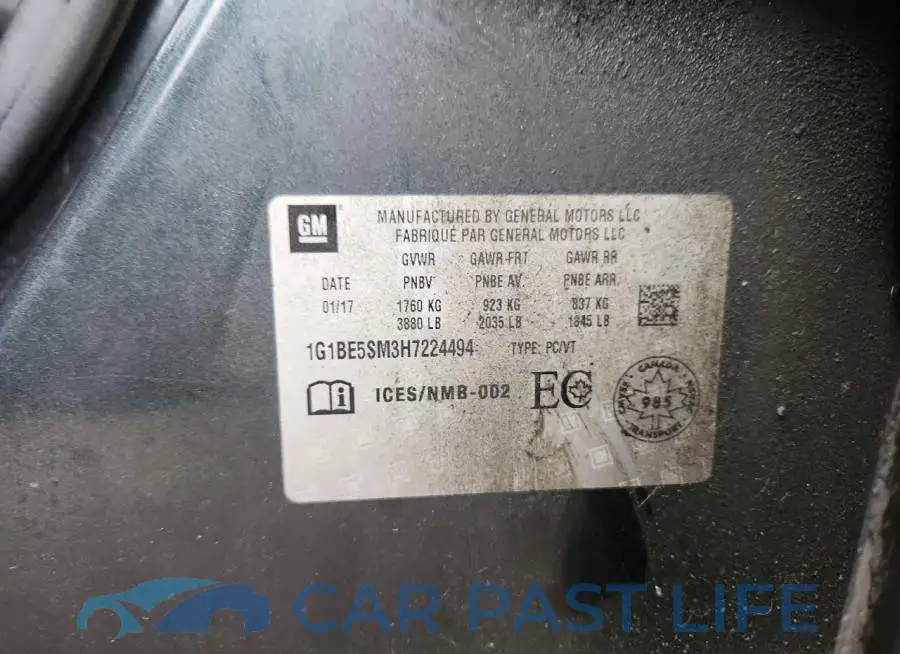 1G1BE5SM3H7224494# 13