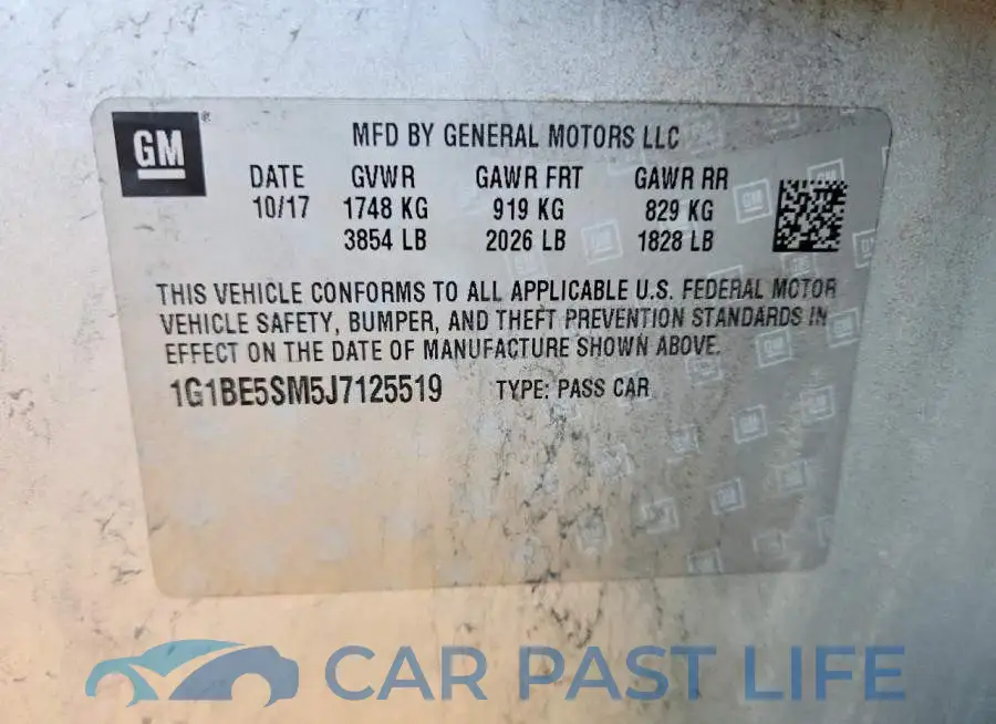 1G1BE5SM5J7125519# 13