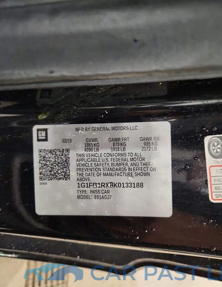 1G1FB1RX8K0133188# 12