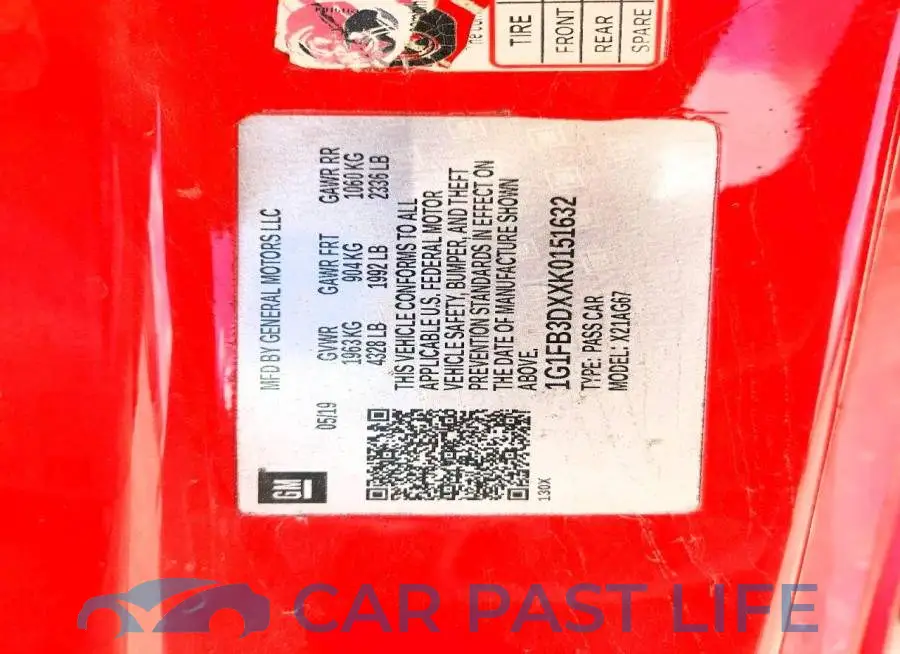 1G1FB3DXXK0151632# 12