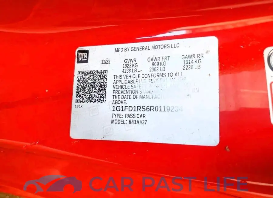 1G1FD1RS6R0119234# 12
