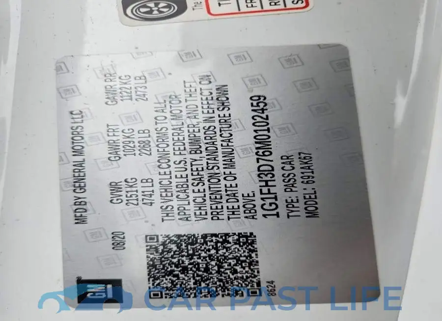 1G1FH3D76M0102459# 12