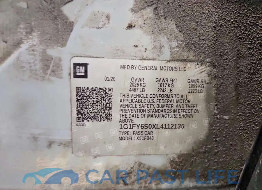 1G1FY6S0XL4112135# 12