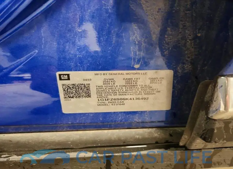 1G1FZ6S06K4136492# 12
