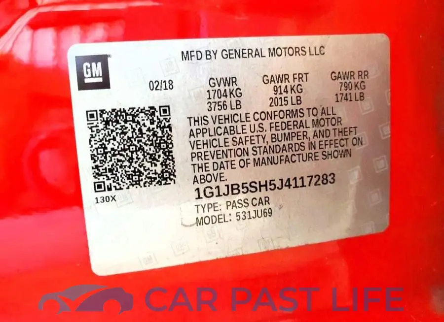 1G1JB5SH5J4117283# 13