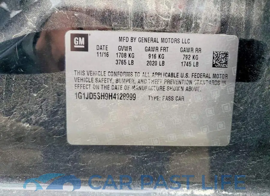 1G1JD5SH9H4128999# 12