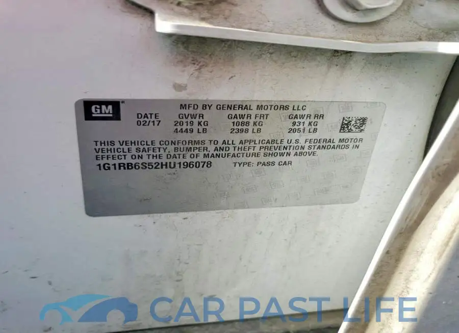 1G1RB6S52HU196078# 12