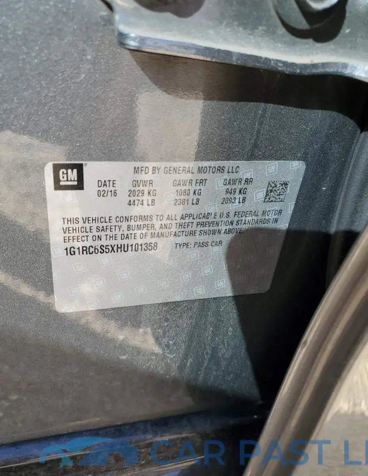 1G1RC6S5XHU101358# 12