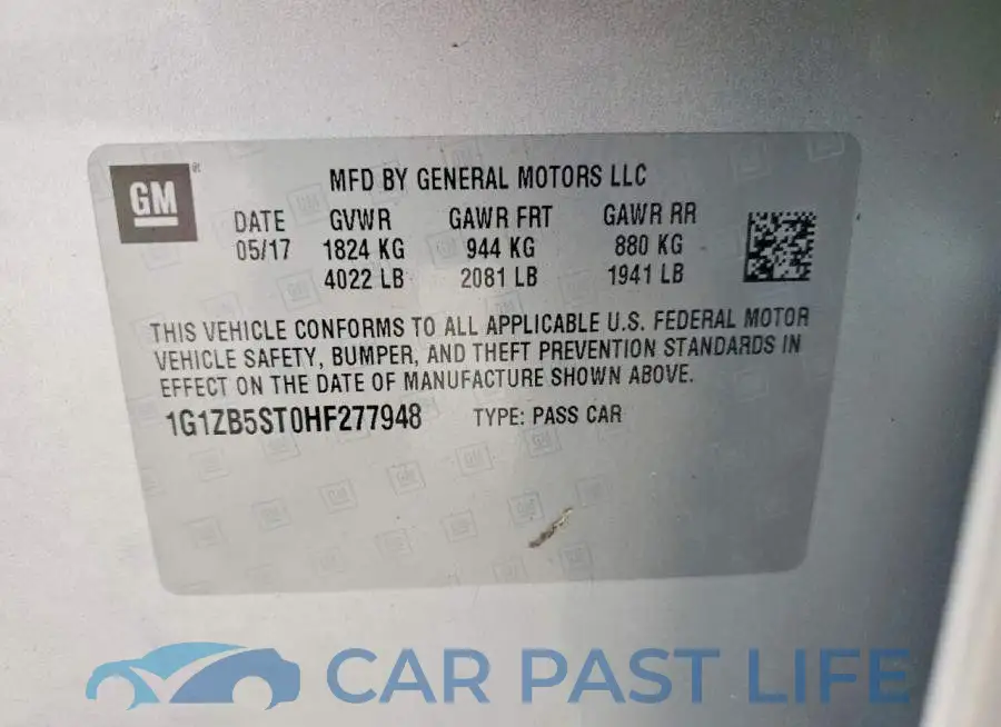 1G1ZB5ST0HF277948# 12