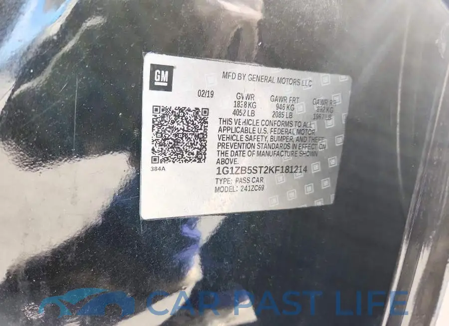 1G1ZB5ST2KF181214# 13