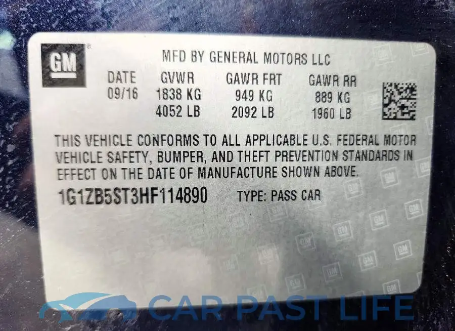 1G1ZB5ST3HF114890# 12