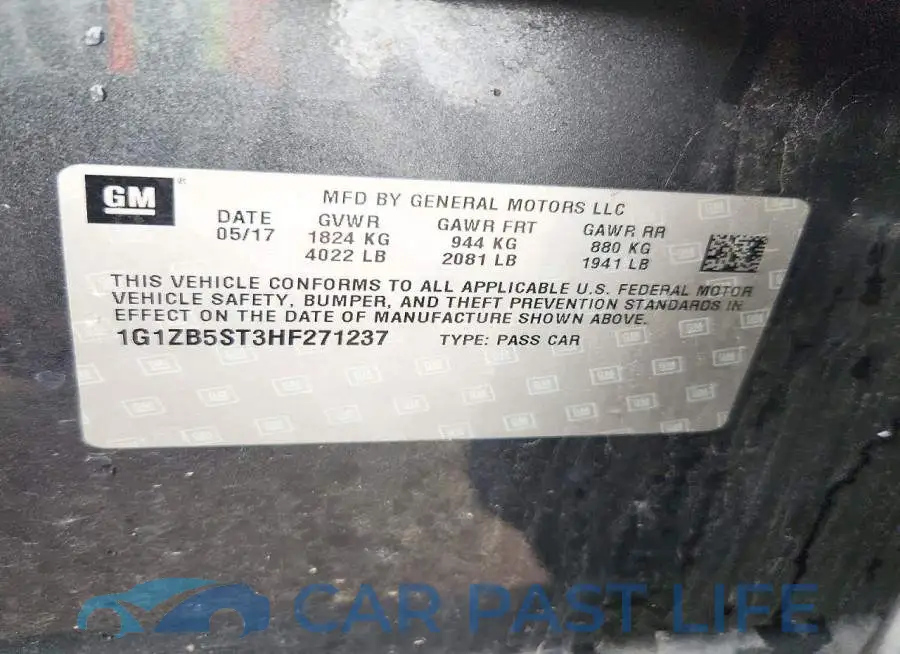 1G1ZB5ST3HF271237# 12