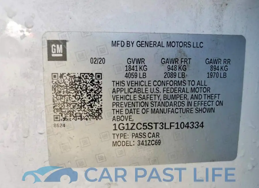 1G1ZC5ST3LF104334# 12